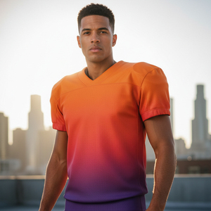 Factory Price American Football Uniform Custom Print Logo Number Breathable Mesh Fabric Team Sports Wear Manufacturer - Product Image 6