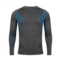 Conjunto Deportivo Unisex de Compresión para Correr, Leggings y Camiseta de Manga Larga, Tela Spandex, Colores/Tallas Personalizables, Servicio OEM