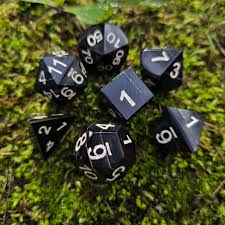 Ensemble de dés en corne authentique pour D&D et jeux de société, artisanat naturel - Product Image 3