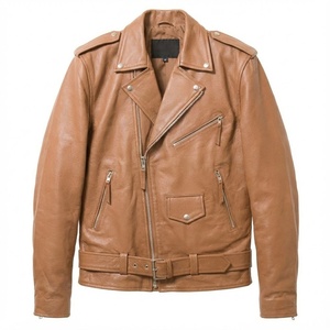 Nouvelle veste en cuir respirante et confortable, couleur unie, personnalisable, qualité supérieure pour homme, style avec vestes en cuir - Product Image 1