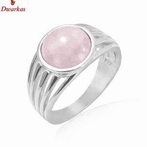 Handmade classic 925 sterling silver rose <b>quartz</b> gemstone <b>rings</b> fashion wedding gift <b>rings</b> ready stock <b>rings</b> - Product Image 1