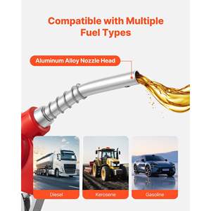 Buse à carburant diesel à affichage numérique de 1 pouce, débit maximal de 12,6 GPM, embout pivotant, arrêt automatique, pompe à essence 3/16 OD, utilisée pour l'essence et le diesel - Product Image 6