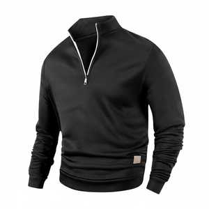 Sudadera Térmica Ligera Personalizada para Hombre con Cierre de Cremallera de un Cuarto y Cuello Alto para Uso Casual y al Aire Libre - Product Image 1