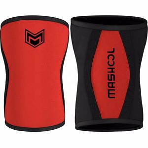 Genouillères de Compression en néoprène de 5mm d'épaisseur, 30cm de Long, 7mm, pour le levage de puissance - Product Image 1