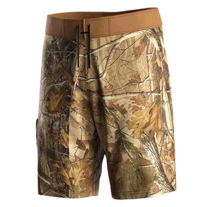 Mens Quick Dry Summer Fishing Shorts Elastic Waist Breathable 100% Cotton UPF 50 Solid Outdoor <b>Surf</b> Hiking Casual Shorts - Product Image 1