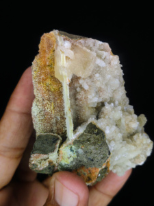 Cristal de Calcita Natural con Recubrimiento de Diamante, Heulandita, Clúster de Cristales, Espécimen Mineral, Gema Curativa en Bruto, Matriz Natural, Decoración para el Hogar - Product Image 4