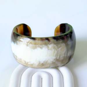 Pulsera Ancha Hecha a Mano con Cuerno de Búfalo Natural, Estilo Animal Ecológico, Regalos de Joyería para Mujer - Product Image 3
