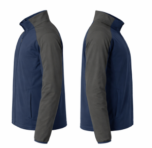 Veste de motard décontractée pour homme, hiver, imperméable, à capuche, en nylon softshell, avec logo sur le devant - Product Image 3