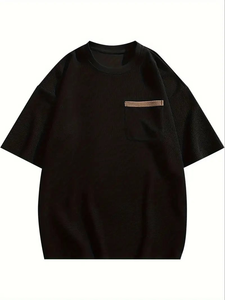 เสื้อยืดเทรนนิ่งผู้ชาย น้ำหนักเบา ใส่ได้ทุกฤดู แขนสั้น ใส่สบาย ไซส์ใหญ่ สไตล์เกาหลี คอแบบพิเศษ ผลิตในปากีสถาน - Product Image 6