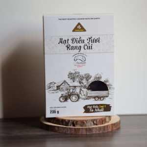 W240 ในกล่องของขวัญกระดาษ - เม็ดมะม่วงหิมพานต์อบออร์แกนิกยี่ห้อเวียดนาม ตงฟู่ จากโรงงานโดยตรง น้ำหนัก 235 กรัม - Product Image 5