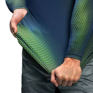 T-shirt de compression personnalisé à manches courtes avec logo de surf MMA_BJJ, Rashguard de Jiu Jitsu sublimé, Créez votre propre Rash Guard personnalisé - Product Image 2