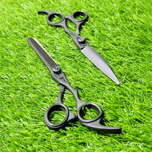Beauty <b>Barber</b> Scissors <b>Set</b> Including Flat Scissors Tooth Hair Thinning Scissors and Precision Hair Cutting Salon Shears - Product Image 4