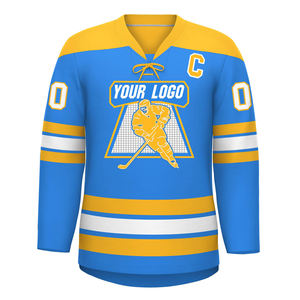 Jersey de hockey sobre hielo de manga larga con diseño personalizado, logotipo del equipo para torneos profesionales, entrenamiento y partidos. - Product Image 5