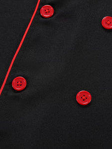 Men Women Unisex Chef Jacket Long Sleeve Breathable Comfortable Button-Up Closure Polyester/Cotton Twill Silk Restaurant Uniform - Product Image 4