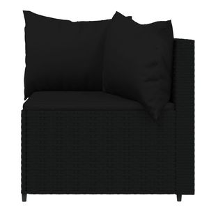 Sofá Esquinero Negro para Patio, Decoración de Jardín - Product Image 5