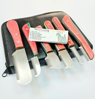 Rxrl — ensemble de ciseaux japonais 6 pièces, couteau à dénuder les mains, chat, chien, peigne de toilettage, produits de toilettage pour animaux de compagnie