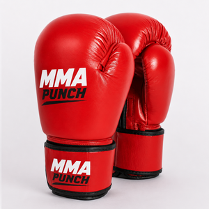 Gants de boxe Muay Thai en cuir personnalisés pour l'entraînement et le combat, avec fermeture auto-agrippante, pour hommes et femmes - Product Image 2