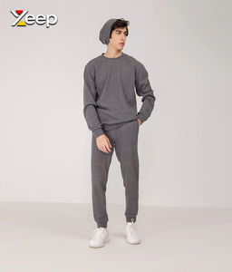 XEEP Personnalisable – Pull Homme à Manches Longues Uni en Jersey Polyester/Coton Tricoté, Brodé, avec Fermeture Éclair Frontale, Détection par Aiguille, 180 Grammes - Product Image 2
