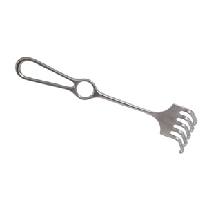 Retracteur manuel Senn Miller de qualité supérieure, en acier inoxydable allemand, fabriqué au Pakistan, 255 mm (10 pouces) de profondeur, 5 dents, pointe émoussée, profondeur 47 mm, largeur 51 mm - Product Image 3