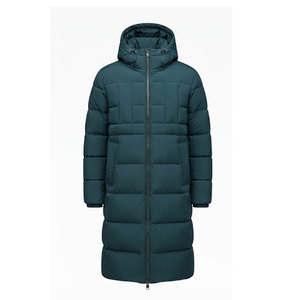 Insulated <b>Men</b> <b>Long</b> Puffer <b>Jacket</b> With Quilted Padding And Wind Resistant Fabric For Winter Outdoor Wear <b>Long</b> Puffer <b>Jacket</b> - Product Image 1