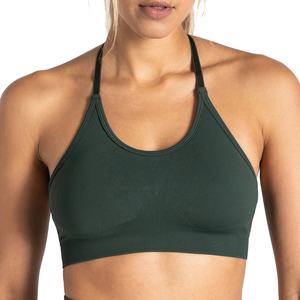 Soutien-gorge de sport de haute qualité, logo personnalisé, soutien-gorge de fitness à deux bandes pour femmes, vente en gros, OEM, soutien-gorge de sport personnalisé pour femmes - Product Image 4