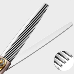 Tijeras de peluquería profesionales Harbor Industry Diamond Rivet con mango de oro rosa, de acero japonés, para texturizar, 5.5 pulgadas - Product Image 5