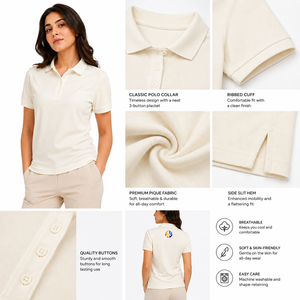 <b>women</b> <b>polo</b> <b>shirt</b> designed for comfort and easy styling with soft fabric a smart collar and a versatile shape for everyday daily - Product Image 5