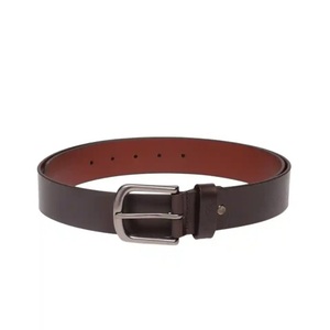 Nuevo cinturón de cuero vacuno marrón, hebilla de latón macizo, accesorio de moda casual para hombre, precio de fábrica al por mayor. - Product Image 4