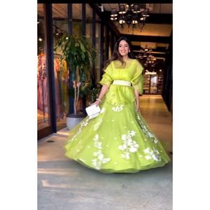 DESIGNER ORGANZA FIL DE SOIE SEQUENCE TRAVAIL LEHENGA CHOLI DUPATTA AVEC CEINTURE PERROQUET VERT - Product Image 1