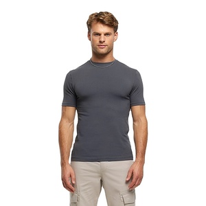 เสื้อยืดผู้ชาย คอโอ แขนสั้น ผ้าโพลีเอสเตอร์/คอตตอน ทรงปกติ ยืดหยุ่น ระบายอากาศ แห้งเร็ว สวมใส่สบาย รุ่น 2026 - Product Image 2