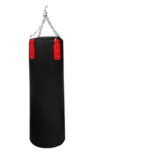 Sac de frappe de boxe avec chaîne, en cuir PU robuste, équipement d'entraînement pour arts martiaux et fitness - Product Image 1