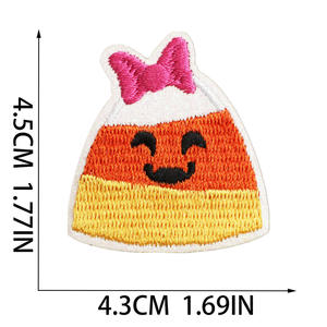 Heat <b>Press</b> Embroidery Patch Embroidered Iron On Fabric Badge Patches for Clothing Hats Backpacks Bags Wholesale Decorative Patch - Product Image 3