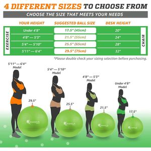 Ballon de Yoga et de Fitness pour la Grossesse – Entraînement de Stabilité et Renforcement du Core – Thérapie Physique – Stabilité et Équilibre – Modèle C - Product Image 2