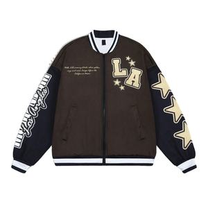 Varsity vestes hommes femmes décontracté hip hop streetwear vêtements d'extérieur style vintage confortable chaud laine corps 2025 - Product Image 1