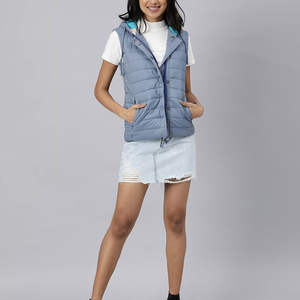 Chaleco Acolchado con Cremallera y Capucha, Ligero y Moderno, para Mujer, Chaleco Acolchado Largo sin Mangas para Invierno - Product Image 5