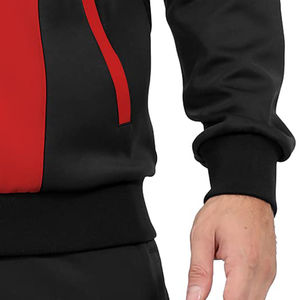Survêtement d'entraînement d'hiver 100 % coton pour hommes, grande taille, à capuche, personnalisé, respirant, avec fermeture éclair, pour adultes - Product Image 2