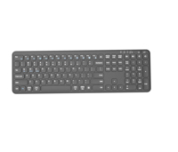 Keyboard USB Nirkabel BT Multifungsi Grosir Terbaru, Tombol Berbentuk Tetesan Air Warna-warni dengan Lampu Latar, Ukuran Penuh Mini Ultra
