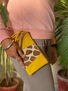 Nueva y elegante bolsa de borlas de cuero con estampado de animales reciclados, tarjeteros de cuero de piel personalizados únicos, carteras de moda para mujer - Product Image 4