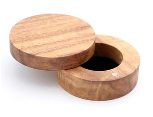 Bol à sel et poivre en bois de qualité supérieure, ustensile de cuisine, pot à sel, vaisselle de table, bol à sel pour la cuisine et la salle à manger - Product Image 1