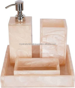Best Quality Resin <b>Bath</b> Set with Liquid Soap Dispenser Toothbrush and <b>Tumbler</b> Holder Soap Dish-<b>for</b> Business Gifts - Product Image 1