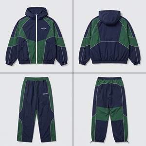 Ensemble survêtement coupe-vent cargo imperméable pour homme - Faible MOQ, vente en gros, fabricant OEM, vêtements de sport B2B - Product Image 4