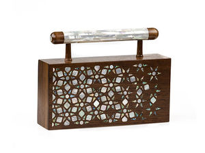 Elegante Bolso de Madera con Incrustaciones de Nácar de Primera Calidad, con Acabado Pulido Suave, para Novias, Recepciones de Boda, Festivales - Product Image 3