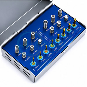 Dental Implant <b>Guided</b> Internal Irrigation <b>Drill</b> Kit Surgical Stainless Steel Twist <b>Drills</b> with Stopper Set - Product Image 3