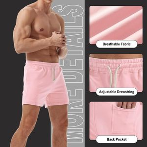 Mens Classic Cargo Shorts Elastic Waist Drawstring Pocket Casual Summer Beach Outdoor Lightweight Breathable Gym Training Shorts - Product Image 5
