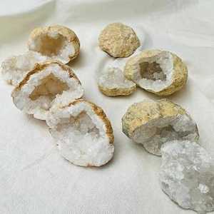 Wish cave Natural Quartz Geode <b>Crystal</b> <b>Cluster</b> Raw Stone Art Collectible Decor for Home Feng Shui Display - Product Image 5