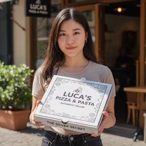 Eco Friendly Custom Printing Personalized <b>Pizza</b> <b>Box</b> for <b>Pizza</b> Packaging <b>Box</b> and Takeaway Food Delivery - Product Image 3