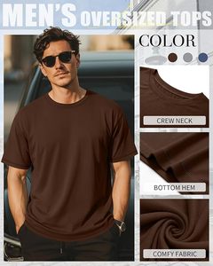 เสื้อยืดผู้ชายดีไซน์ใหม่ ผ้าฝ้ายใส่ได้ทุกวัน ดีไซน์เรียบง่าย ระบายอากาศได้ดี สวมใส่สบาย น้ำหนักเบา เหมาะสำหรับใส่ลำลองในฤดูร้อน จากผู้ผลิต - Product Image 4