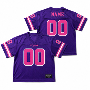 High Quality Football Jersey Fashion American Streetwear Embroidery Breathable Mesh <b>Fans</b> Boxy Fit Football Shirts - Product Image 1