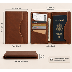 Crazy Horse Leather RFID Long Wallet <b>Passport</b> <b>Holder</b> with Curved Pocket Custom Logo OEM ODM Wholesale - Product Image 4