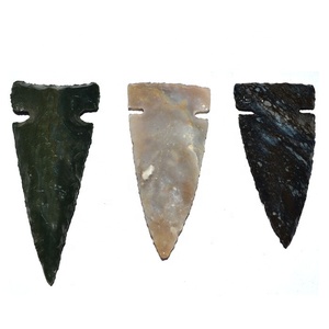 Pointes de flèche indiennes Pierres précieuses d'agate 2 à 2.5 pouces Emballage standard pour la vente en gros de pointes de flèche en pierre d'agate de 2 pouces - Product Image 1